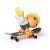 TECH DECH SK8 CREW PACHET PLACA SI FIGURINA 9.6CM SAPCA GALBENA SuperHeroes ToysZone
