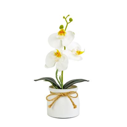 Decorațiune cu plantă artificială – Orhidee albă – 20 x 9 cm Cod produs: 11889B Best CarHome