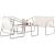 Set mobilier gradina/terasa, bej, otel, textil, 1 masa, 2 scaune, 1 canapea, Soffi GartenVIP DiyLine