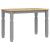Masă de sufragerie "Corona", gri 112x60x75 cm lemn masiv de pin GartenMobel Dekor