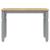 Masă de sufragerie "Corona", gri 112x60x75 cm lemn masiv de pin GartenMobel Dekor