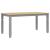 Masă de sufragerie "Corona", gri 160x80x75 cm lemn masiv de pin GartenMobel Dekor