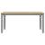 Masă de sufragerie "Corona", gri 160x80x75 cm lemn masiv de pin GartenMobel Dekor
