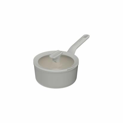 Cratita BergHOFF Balance Moonmist, 18 cm, 2.0L, capac, mâner, Aluminiu reciclat, Gri HighLine Cooking