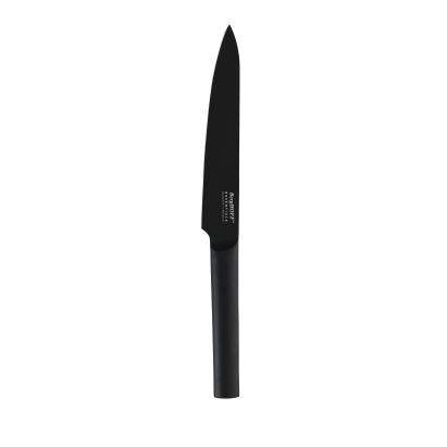 Cutit de tranșat BergHOFF Kuro, 19 cm, Oțel crom, Negru HighLine Cooking
