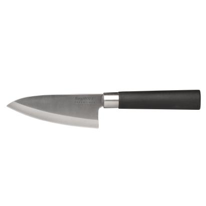 Cutit Santoku BergHOFF Orient, 11.5cm, mâner PP, Oțel, Argintiu/Negru HighLine Cooking