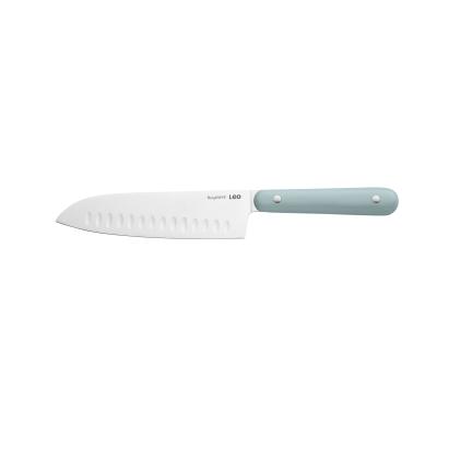 Cutit Santoku BergHOFF Slate, 17.5 cm, Oțel, ABS, Argintiu/Albastru HighLine Cooking
