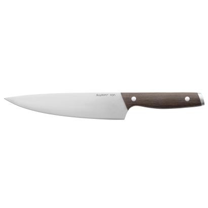 Cutitul bucătarului BergHOFF, 20 cm, Oțel, Argintiu/Maro HighLine Cooking