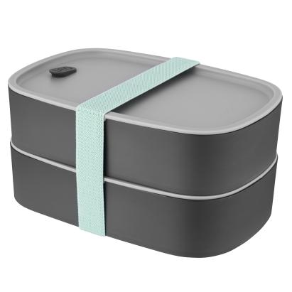 Cutie bento dublă BergHOFF, 1.6L, Plastic, Gri HighLine Cooking