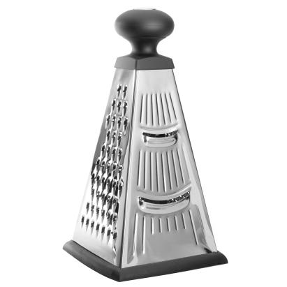 Răzătoare piramidală BergHOFF, 26 cm, 4 laturi, Oțel, Argintiu/Negru HighLine Cooking