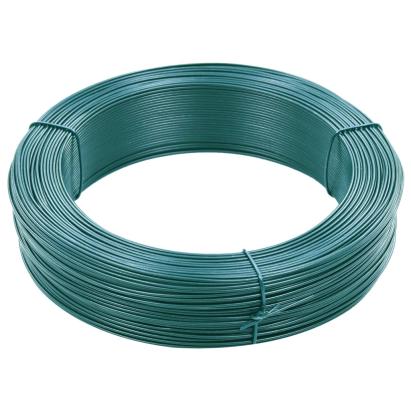 Fir tensionare pentru gard 250 m 0,9/1,4 mm verde închis, oțel GartenMobel Dekor