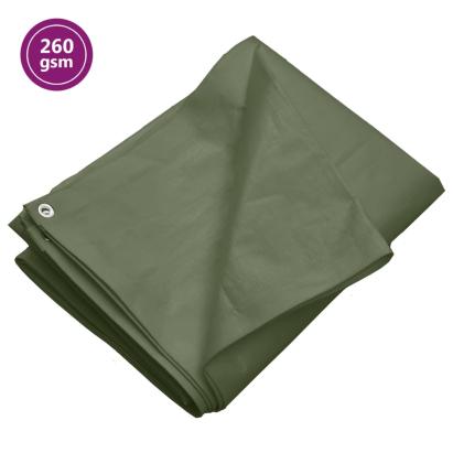 Prelată 260 g/m², verde, 6x12 m, HDPE GartenMobel Dekor