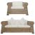 Set de canapele cu perne, 2 piese, ratan natural GartenMobel Dekor