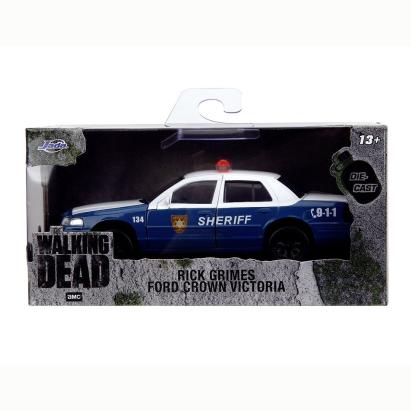 JADA THE WALKING DEAD RICK CRIMES MASINUTA METALICA FORD CROWN VICTORIA SCARA 1:32 SuperHeroes ToysZone