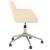 Scaun de birou pivotant, crem, material textil GartenMobel Dekor