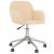 Scaun de birou pivotant, crem, material textil GartenMobel Dekor