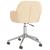 Scaun de birou pivotant, crem, material textil GartenMobel Dekor
