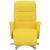 Fotoliu rabatabil cu suport de picioare, galben deschis, textil GartenMobel Dekor