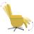 Fotoliu rabatabil cu suport de picioare, galben deschis, textil GartenMobel Dekor