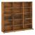 Dulap CD-uri, stejar fumuriu, 102x23x89,5 cm, lemn prelucrat GartenMobel Dekor
