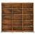 Dulap CD-uri, stejar fumuriu, 102x23x89,5 cm, lemn prelucrat GartenMobel Dekor
