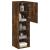 Comode TV cu lumini LED, 2 buc., stejar fumuriu, 30,5x30x102 cm GartenMobel Dekor