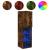 Comode TV cu lumini LED, 2 buc., stejar fumuriu, 30,5x30x102 cm GartenMobel Dekor