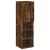 Comode TV cu lumini LED, 2 buc., stejar fumuriu, 30,5x30x102 cm GartenMobel Dekor