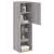 Comode TV cu lumini LED, 2 buc., gri sonoma, 30,5x30x102 cm GartenMobel Dekor