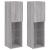 Comode TV cu lumini LED, 2 buc., gri sonoma, 30,5x30x102 cm GartenMobel Dekor