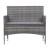 Set mobilier gradina/terasa, gri, ratan sintetic, 1 masa, 2 scaune, 1 canapea, Reno GartenVIP DiyLine