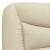 Cadru de pat cu lumini LED, crem, 200x200 cm, textil GartenMobel Dekor