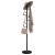 Cuier de haine, negru, 183 cm, fier vopsit electrostatic GartenMobel Dekor
