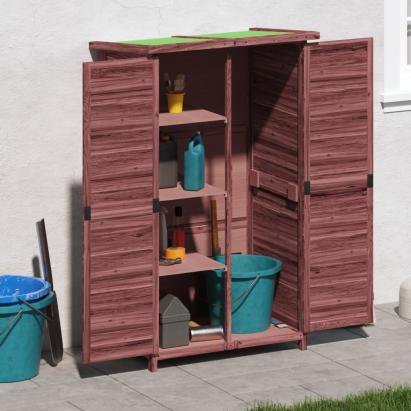 Magazie de unelte de grădină cafeniu 83x57x140cm lemn masiv pin GartenMobel Dekor