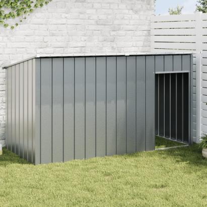 Cușcă câine cu acoperiș antracit 196x91x110 cm oțel galvanizat GartenMobel Dekor