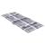 Perne scaun spătar înalt, 2 buc. gri carouri 120x50x3 cm textil GartenMobel Dekor