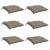 Perne de scaun, 6 buc., gri taupe, 40x40x7 cm, textil oxford GartenMobel Dekor