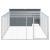 Cușcă câine cu țarc antracit 197x396x110 cm oțel galvanizat GartenMobel Dekor