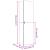 Dulap înalt, gri beton, 50x42,5x185 cm, lemn prelucrat GartenMobel Dekor