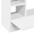 Birou montat pe perete, alb, 105x48x75 cm, lemn prelucrat GartenMobel Dekor