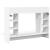Birou montat pe perete, alb, 105x48x75 cm, lemn prelucrat GartenMobel Dekor