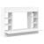 Birou montat pe perete, alb, 105x48x75 cm, lemn prelucrat GartenMobel Dekor
