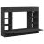 Birou montat pe perete, negru, 105x48x75 cm, lemn prelucrat GartenMobel Dekor