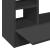 Birou montat pe perete, negru, 105x48x75 cm, lemn prelucrat GartenMobel Dekor