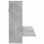 Birou montat pe perete, gri beton, 105x48x75 cm, lemn prelucrat GartenMobel Dekor