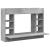 Birou montat pe perete, gri beton, 105x48x75 cm, lemn prelucrat GartenMobel Dekor