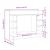 Birou montat pe perete, gri beton, 105x48x75 cm, lemn prelucrat GartenMobel Dekor