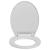 Capac WC cu închidere silențioasă, gri deschis, oval GartenMobel Dekor