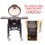 Grill ceramic cu cărbuni CLASSIC PRO-Serie 2.0 negru cu suport metalic, Monolith Essential GrillCooking