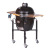 Grill ceramic cu cărbuni CLASSIC BBQ Guru-Serie 2.0 negru cu suport metalic, Monolith Essential GrillCooking